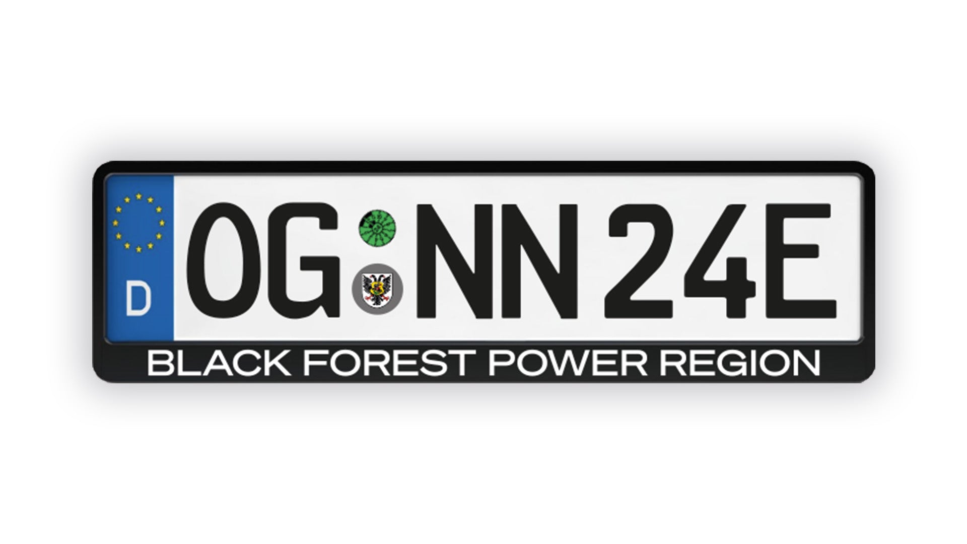 Kennzeichenhalterungen "BLACK FOREST POWER REGION"